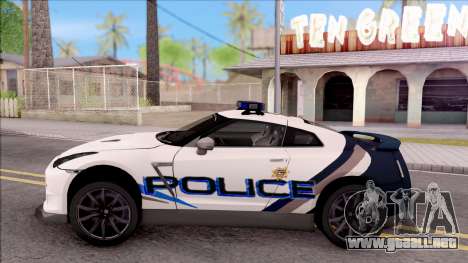 Nissan GT-R 2013 High Speed Police para GTA San Andreas