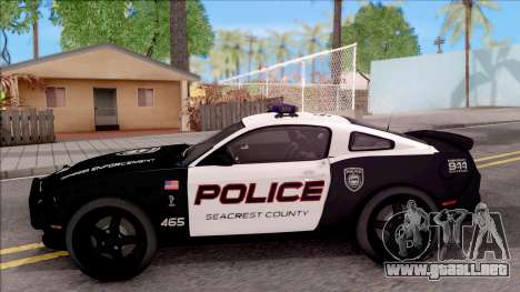 Ford Mustang GT High Speed Police para GTA San Andreas