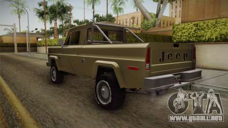 Jeep J-10 Comanche para GTA San Andreas