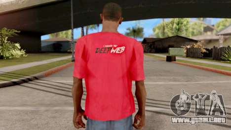 Deep Web T-Shirt para GTA San Andreas