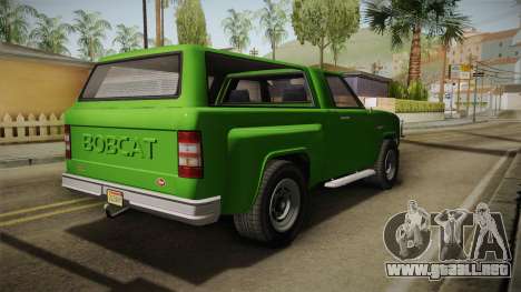 GTA 5 Vapid Bobcat S para GTA San Andreas