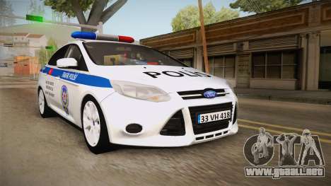 Ford Focus 1.6 Turkish Police para GTA San Andreas