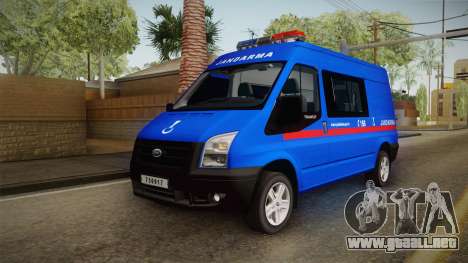 Ford Transit Turkish Gendarmerie para GTA San Andreas