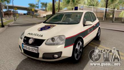 Volkswagen Golf V BIH Police Car V2 para GTA San Andreas