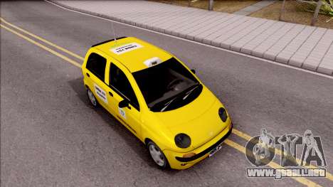 Daewoo Matiz Taxi para GTA San Andreas