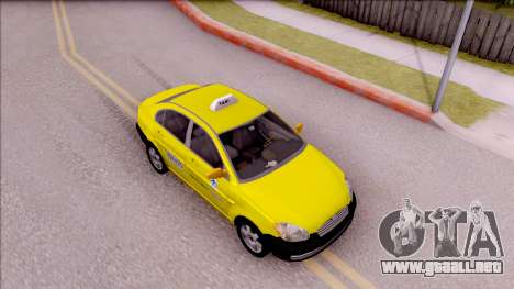 Hyundai Accent Taxi Colombiano para GTA San Andreas