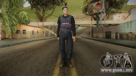 Turkish Police Officer with Kevlar Vest para GTA San Andreas