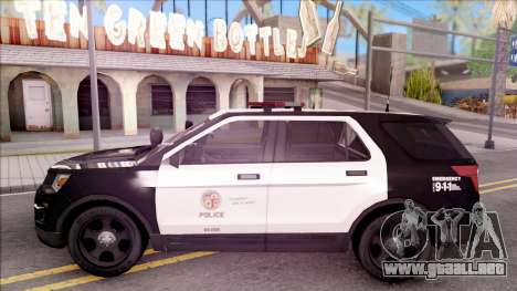 Ford Explorer Police Interception para GTA San Andreas