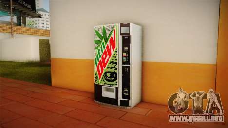 Nuevas máquinas expendedoras con Mountain Dew para GTA San Andreas