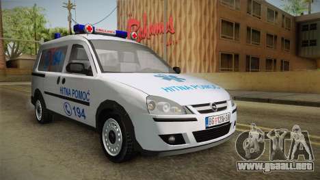 Opel Combo Ambulance para GTA San Andreas