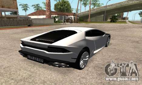 Lamborghini Huracan 2014 Armenian para GTA San Andreas