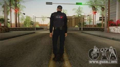 Turkish Police Officer with Kevlar Vest para GTA San Andreas