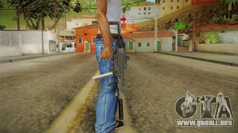 MP5 Grey Chrome para GTA San Andreas