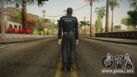 Turkish Police Officer Long Sleeves v2 para GTA San Andreas