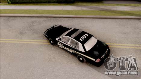 Ford Crown Victoria Central City Police para GTA San Andreas