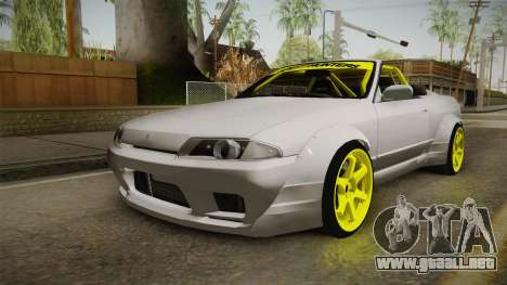 Nissan Skyline R32 Cabrio Drift Rocket Bunny v2 para GTA San Andreas