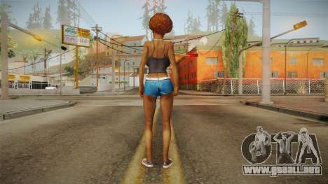 Afro Girl Skin v2 para GTA San Andreas