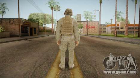 Soldado del Ejercito Chileno para GTA San Andreas