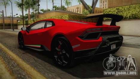 Lamborghini Huracan Performante LP640-4 2017 v1 para GTA San Andreas