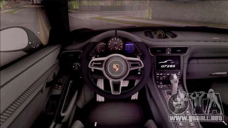 Porsche 911 GT2 RS 2017 SA Plate para GTA San Andreas