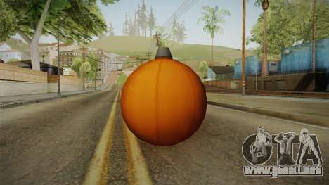 Green Goblin Classic Pumpkin Grenade para GTA San Andreas