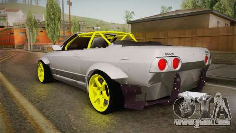 Nissan Skyline R32 Cabrio Drift Rocket Bunny v2 para GTA San Andreas