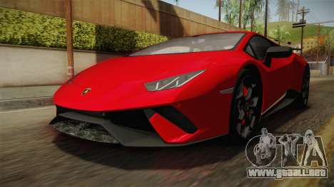 Lamborghini Huracan Performante LP640-4 2017 v1 para GTA San Andreas