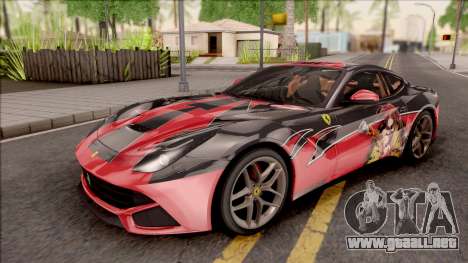 Ferrari F12 Berlinetta Kurumi Itasha Rezurrecti para GTA San Andreas