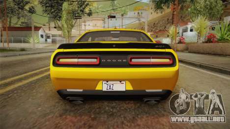 Dodge Challenger 2017 Demon para GTA San Andreas