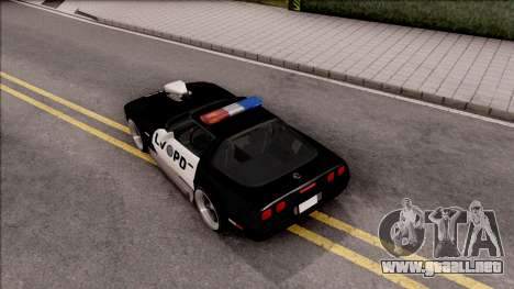 Chevrolet Corvette C4 Police LVPD 1996 v2 para GTA San Andreas