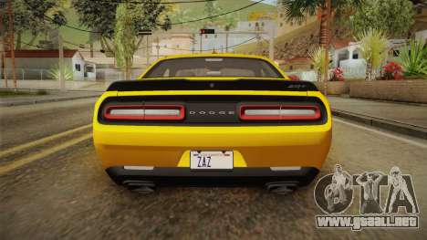 Dodge Challenger 2017 Demon para GTA San Andreas
