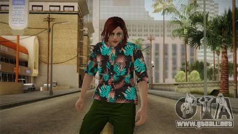DLC Smuggler Female Skin para GTA San Andreas