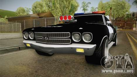 Chevrolet Chevelle SS Police LVPD 1970 v1 para GTA San Andreas