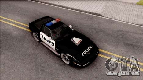 Chevrolet Corvette C4 Police LVPD 1996 v2 para GTA San Andreas
