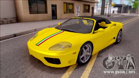 Ferrari 360 Spider US-Spec 2000 HQLM para GTA San Andreas