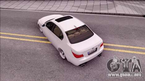 El BMW M5 E60 CHUPANDO para GTA San Andreas