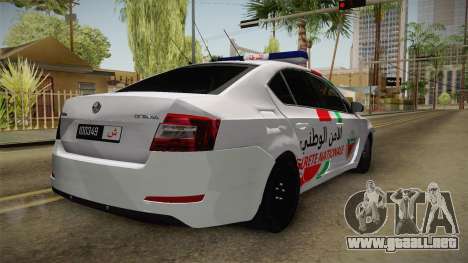 Skoda Octavia Moroccan Police para GTA San Andreas
