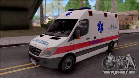 Mercedes-Benz Sprinter Hitna Pomoc para GTA San Andreas