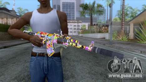 CoD: Black Ops II - AK-47 Graffiti Skin v2 para GTA San Andreas