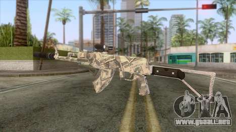 CoD: Black Ops II - AK-47 Benjamin Skin v2 para GTA San Andreas