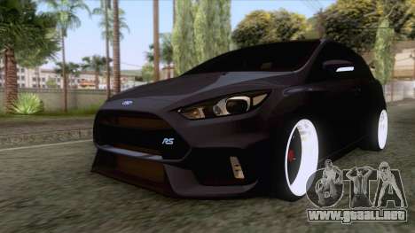 Ford Focus RS Hatchback 2017 para GTA San Andreas