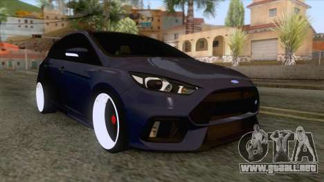 Ford Focus RS Hatchback 2017 para GTA San Andreas