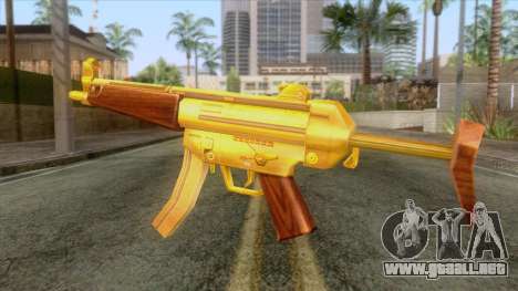 Gold MP5 para GTA San Andreas