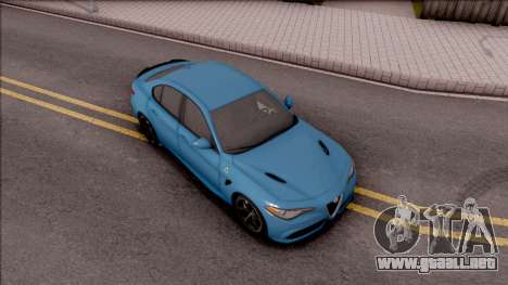 Alfa Romeo Giulia Quadrifoglio 2017 para GTA San Andreas