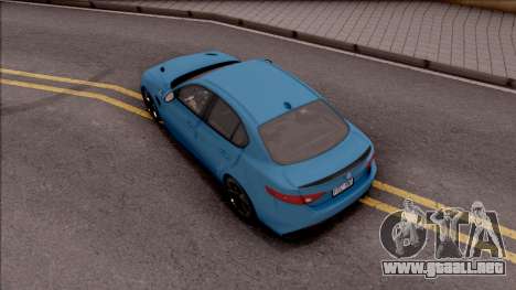 Alfa Romeo Giulia Quadrifoglio 2017 para GTA San Andreas