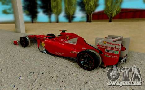 Ferrari Scuderia F2012 para GTA San Andreas