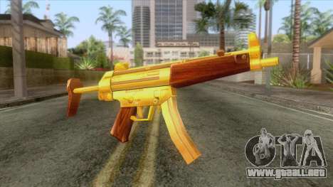 Gold MP5 para GTA San Andreas