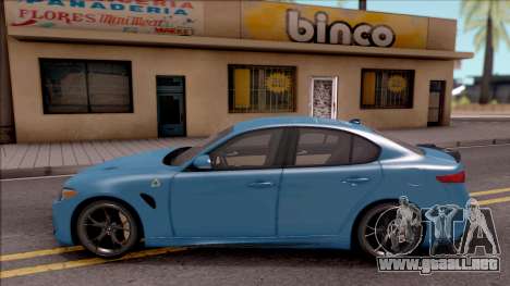 Alfa Romeo Giulia Quadrifoglio 2017 para GTA San Andreas