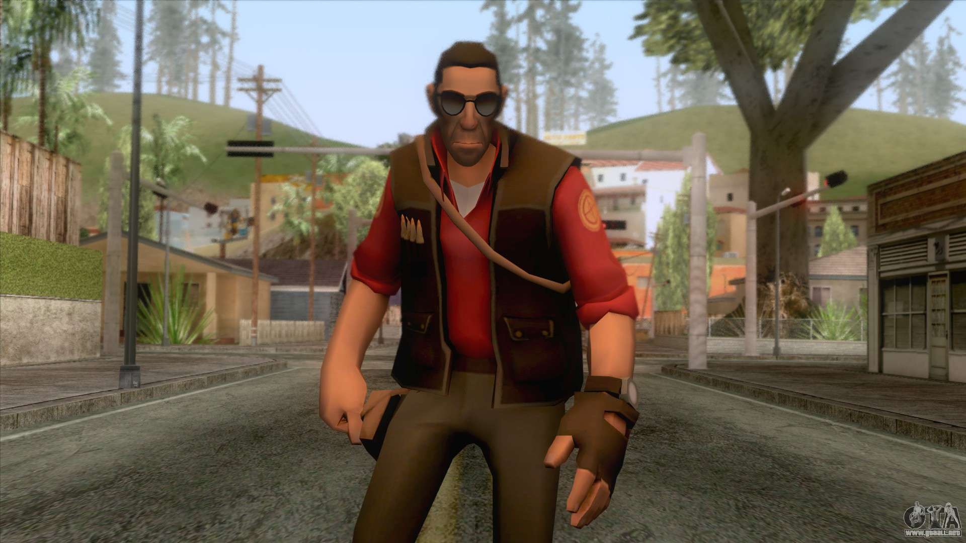 Team Fortress 2 - Sniper Skin v2 for GTA San Andreas