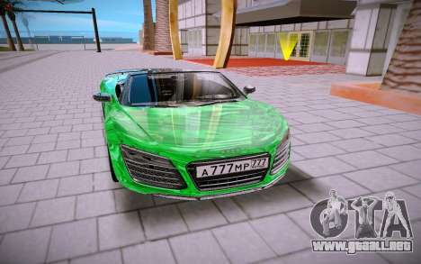 Audi R8 Spyder 5 2 V10 Plus para GTA San Andreas